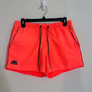 Sundek orange elastic tie waist swim trunks